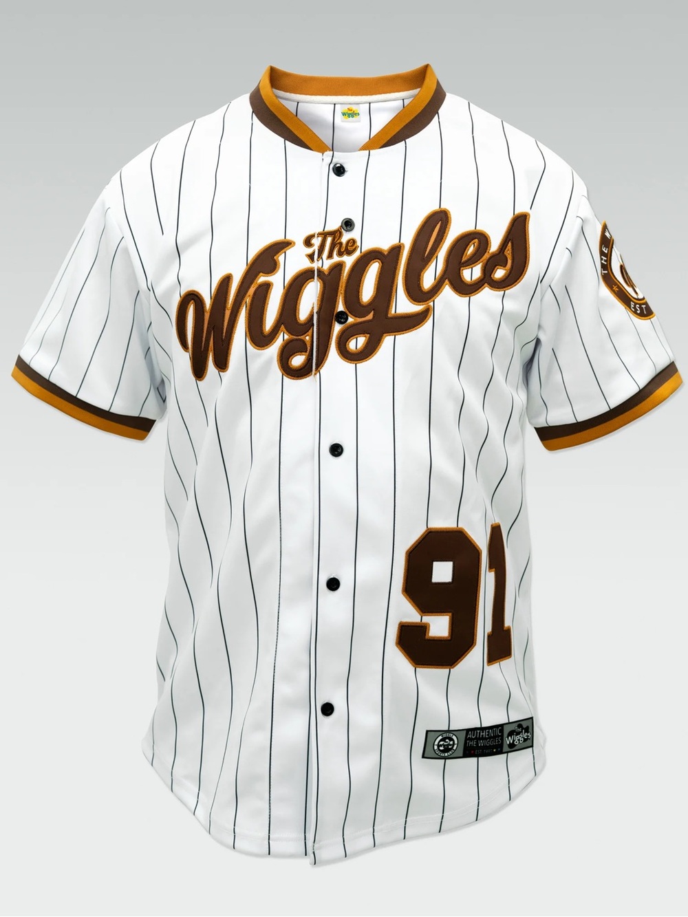 NWT The Wiggles Adult Baseball Jersey - 1991 Edition